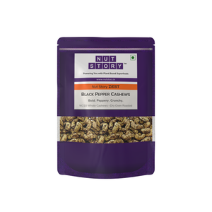 Nut Story Zest Black Pepper Cashews | 🌶️ W210 | Bold · Peppery · Crunchy