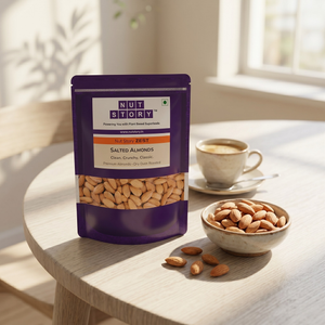 Nut Story Zest Salted Almonds | 🧂 California | Oil-Free Dry Roasted