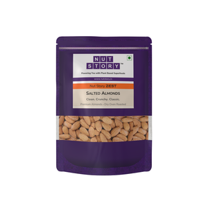 Nut Story Zest Salted Almonds | 🧂 California | Oil-Free Dry Roasted